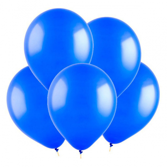 Шар воздушный латекс, 25см, цвет синий, 50шт Pastel Микрос Ч02468