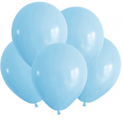 Шар воздушный латекс, 30 см, цвет голубой, 100 шт Macaroon Pastel КОКОС 202524