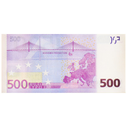 Шуточные деньги 500 евро 75*155 мм Миленд 9-50-0009