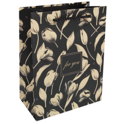 Пакет подарочный 18*23*10 Тюльпаны матовая ламинация выб лак 210г/м2 FIORENZO 253663