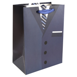 Пакет подарочный, Classic, 18*23*10 см, картон, ручка лента, КОКОС, 213563