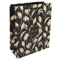 Пакет подарочный 26*32*12 Тюльпаны матовая ламинация выб лак 210г/м2 FIORENZO 253664