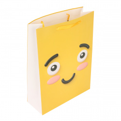 Пакет подарочный Smile 31*42*12 см, картон, ручка лента КОКОС 213591