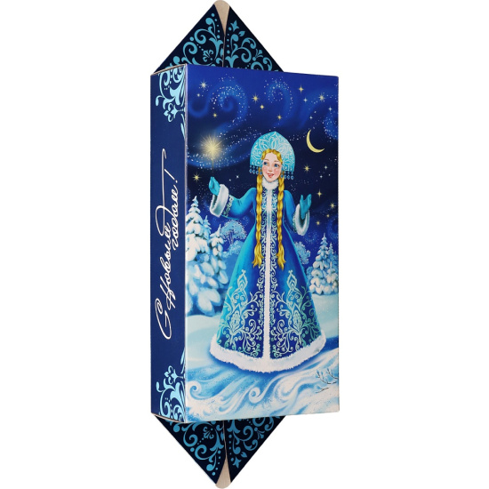 Коробка для конфет, Дедушка Мороз дарит подарки, 130*65*250 мм, с рисунком, Миленд, ПП-5988