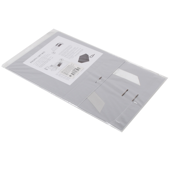 Коробка подарочная, Бантик, 18*20*8 см, серебро, КОКОС, 253939