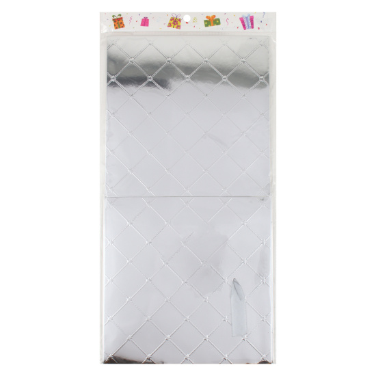 Коробка подарочная, Ромб, 22*22*22 см, серебро, КОКОС, 242505