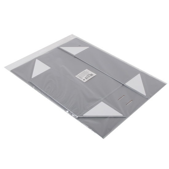 Коробка подарочная, Бантик, 20*28*9 см, серебро, КОКОС, 253940