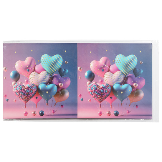 Коробка подарочная, Love, 30*30*30 см, ассорти 4 вида, КОКОС, 216633