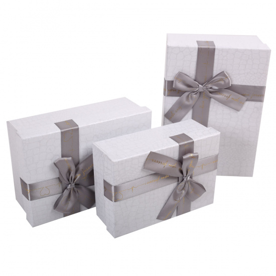 Набор подарочных коробок 3шт Croco (15*22*9-12*17*6) КОКОС 207419