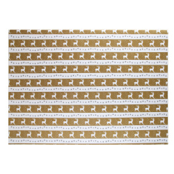 Бумага упаковочная Deer 70*100см, 1 лист, рисунок КОКОС 209678