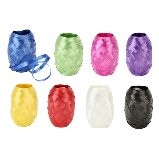 Лента декоративная, 24 шт, 5 мм, 10 м, матовая, цвет ассорти, ассорти 8 видов, КОКОС, 212895