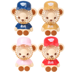 Вентилятор ручной, Bear, 4 вида, пластик, КОКОС, 261364