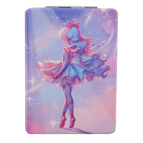 Зеркало, Magic ballerina, кожзам, 6*8,5 см, КОКОС, 251878