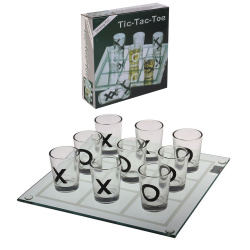 Игра настольная Крестики-нолики с рюмками 22*22*6см 4703