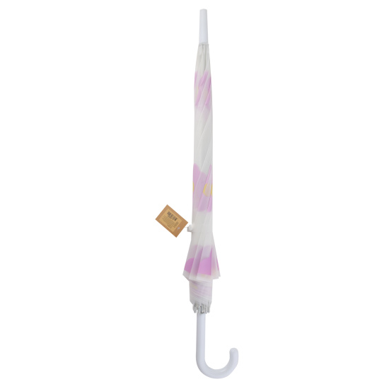 Зонт, механический, полиэстер, диаметр Ø 92 см, высота 75 см, трость, Цветы, КОКОС, 250650