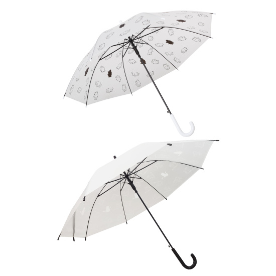 Зонт, механический, ПВХ, диаметр Ø 92 см, высота 75 см, трость, ассорти 2 вида, Кошки, КОКОС, 250654