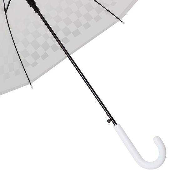 Зонт, механический, полиэстер, диаметр Ø 92 см, высота 75 см, трость, Клетка, КОКОС, 250643