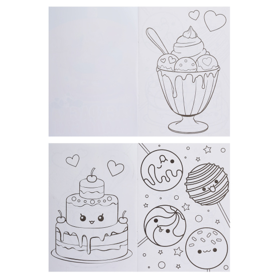 Раскраска, А5, 8 листов, КОКОС, Сладости, 253970