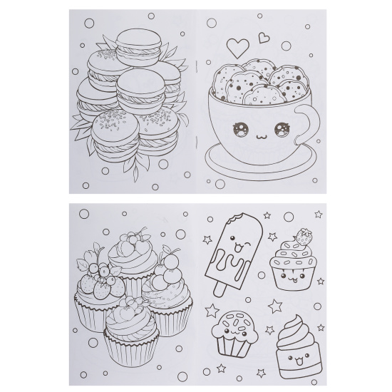 Раскраска, А5, 8 листов, КОКОС, Сладости, 253970