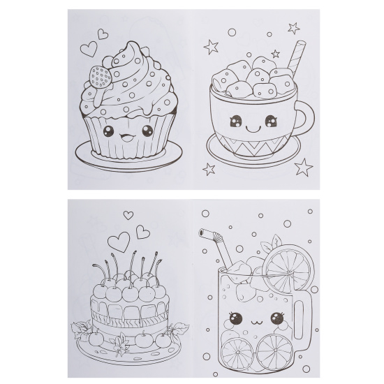 Раскраска, А5, 8 листов, КОКОС, Сладости, 253970