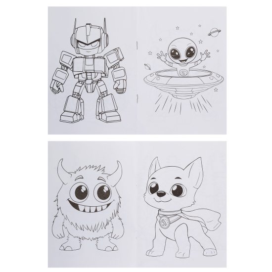 Раскраска, А5, 8 листов, КОКОС, Для мальчиков, 253972