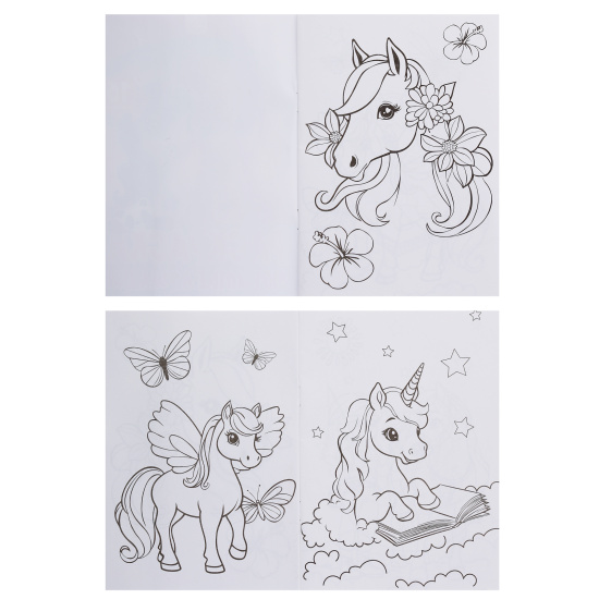 Раскраска, А5, 8 листов, КОКОС, Любимые лошадки, 253975