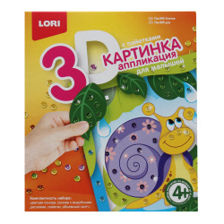 Картина из пайеток 19*22см Lori Улитка Пм-005