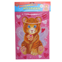 Мозаика EVA, 25*34,5 см Тигренок Мерцающая мозаика Апплика С1573-75