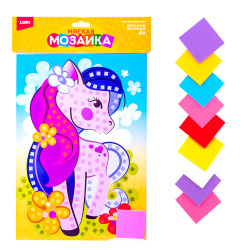 Мозаика ЕVA А4 (21*30см) Большой набор Лошадка Кэ-015