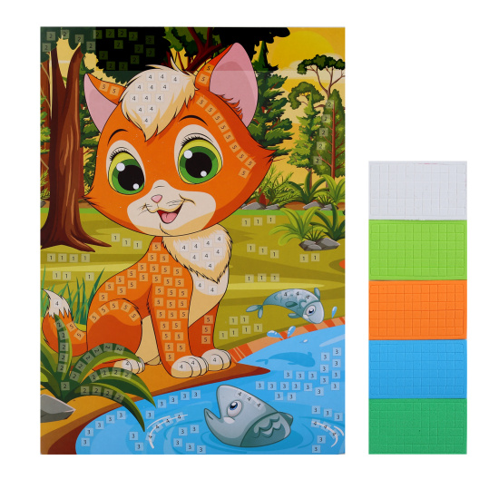 Мозаика, EVA, 21*30 см, Любимцы, MULTI ART, 381537