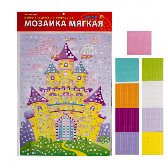 Мозаика ЕVA 25*34,5см Рыжий кот Замок М-4736