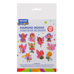 Мозаика алмазная, 6,5*8 см, Наклейки, Mazari, M-11874