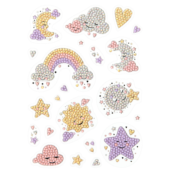 Мозаика алмазная 14*19,5 см, выкладка частичная Наклейки Сладкие мечты Фрея ALVN-129