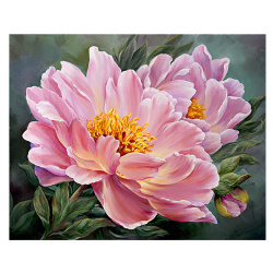 Мозаика алмазная, 20*30 см, выкладка полная, холст, Цветы, Mazari, M-12453