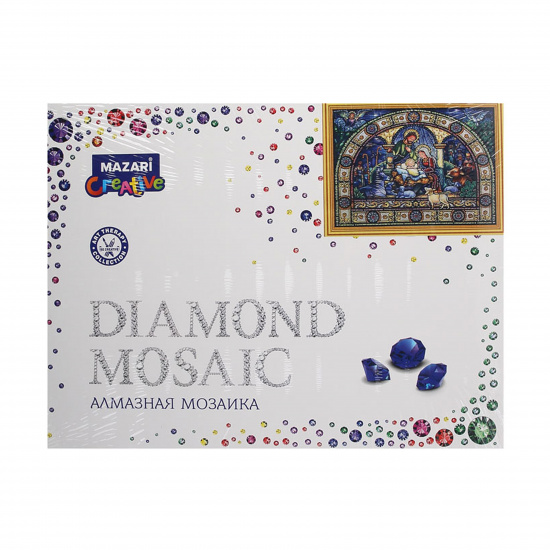 Мозаика алмазная 30*40 см, выкладка частичная, холст Сюжет из Библии Mazari M-10537