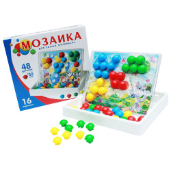 Мозаика 48 фишек 30*31см Мозайка-чемодан со схемами И-7495