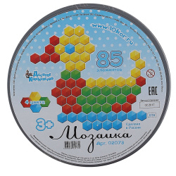 Мозаика 85 фишек d-20см 02073