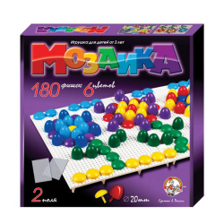 Мозаика 180 фишек 27*27см 2 поля 02007