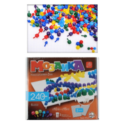 Мозаика 240 фишек 20*23см 2 поля 00983