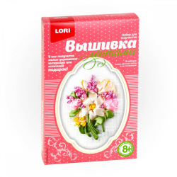 Вышивка лентами Душистый букет Лн-025