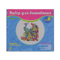 Вышивка мулине Павлин (с пяльцами) НШ-7793