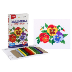 Вышивка мулине Анютины глазки ВМ-011