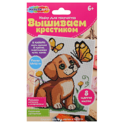 Вышивка мулине Котенок (с пяльцами) ВМ-013