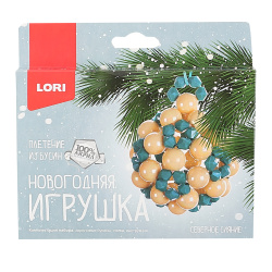 Плетение из бусин Игрушки Новогодний шар Бус-002