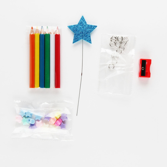 Набор для творчества Новогодняя елочка с игрушками пластик Рыжий кот НД-6837