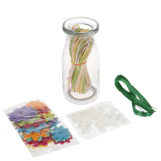 Набор для творчества Ваза с цветами Рукоделие из пуговиц пластик, текстиль MULTI ART D11901V-EN