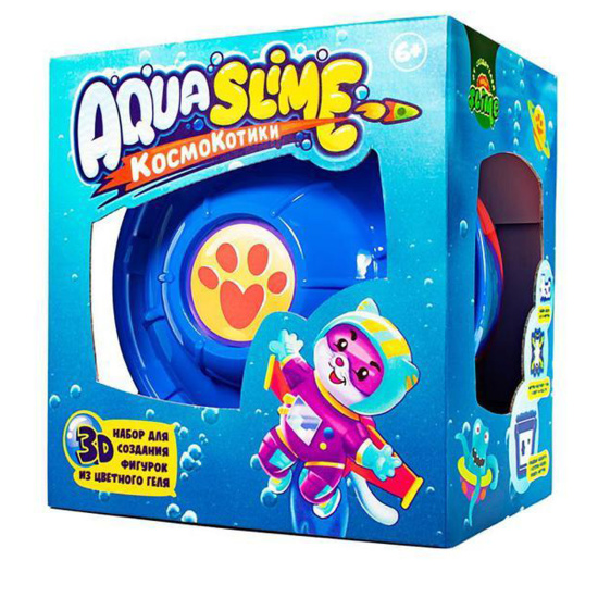 Набор для творчества Aqua Slime Космокотики набор для изготовления фигурок из цветного геля AQ002