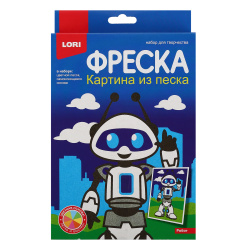 Фреска из песка, Робот, 7 цветов, Lori, Пз/ф-047