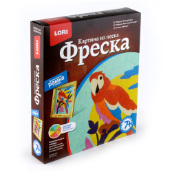 Фреска песком Попугай ара Кп-034