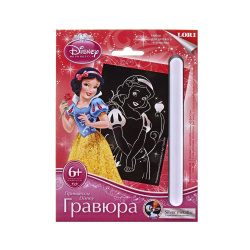 Гравюра А6 (110*170) серебро Принцессы Disney Очаровательная Белоснежка Грд-008